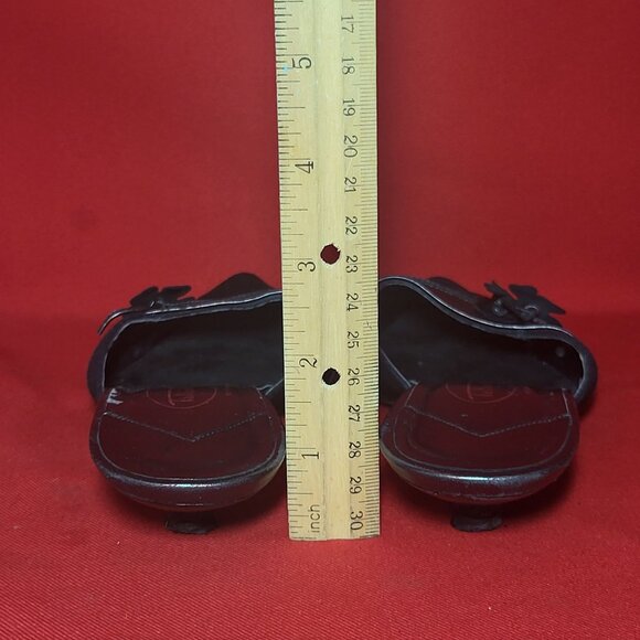 Talbot Black Pumps Low Heel Mules 5 1/2 M - Picture 9 of 13